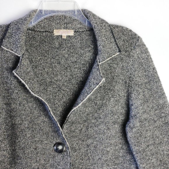 Cocogio Women's Size S Heather Grey Button Front Jacket - Picture 3 of 11
